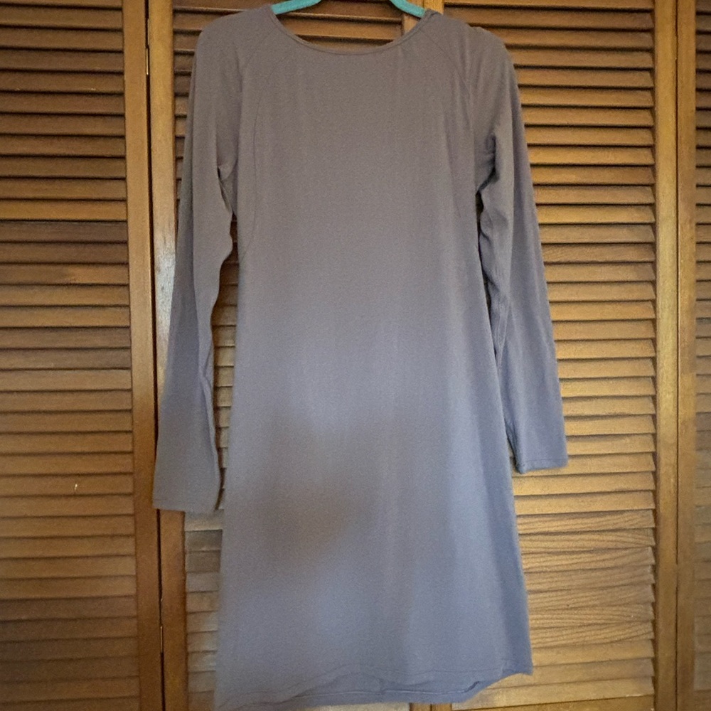 lululemon athletica Long Sleeve Dress in Gray/Purple